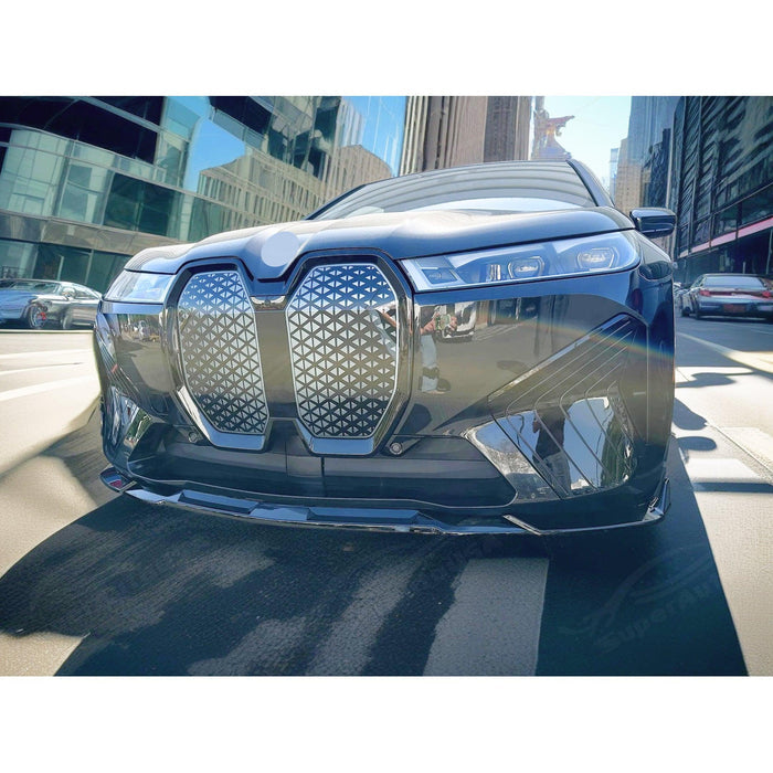 2025 BMW IX Gloss Black Front Spoiler in Car