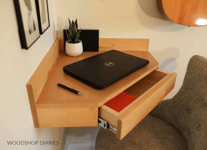 Floating Corner Desk Plans