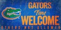 Florida Gators Wood Sign Fans Welcome 12x6 - Team Fan Cave