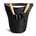 Hide & Drink Florist Tool Belt in black leather, exemplifying elegance and utility. This Florist Tool Belt for Men & Women allows for adjustable wear, making it a great choice for gardening and construction. Artisan crafted in La Antigua Guatemala & Oaxaca Mexico, emphasizing the quality of small batch production.
