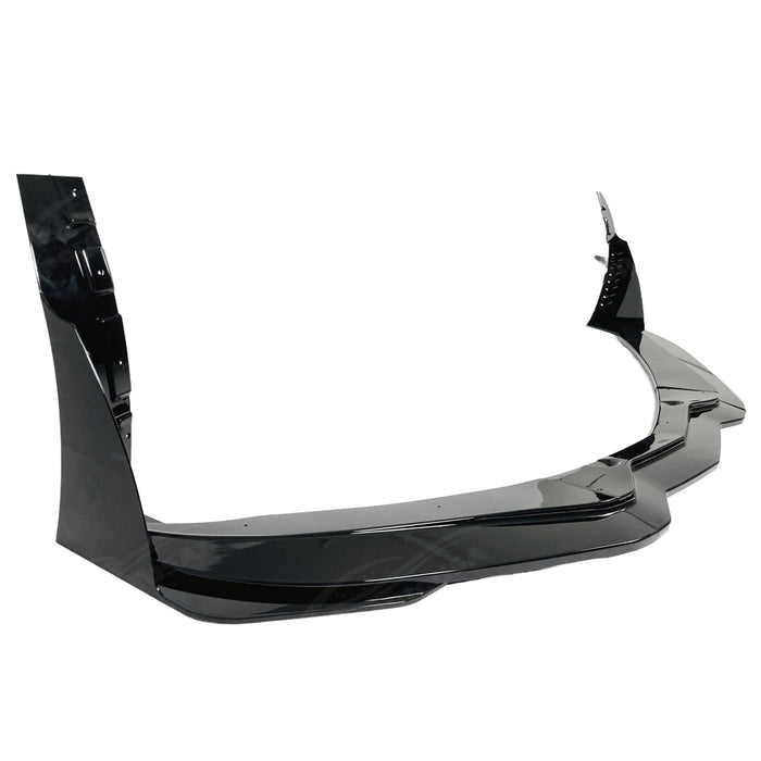 2018 Corvette C7 Z06 Stage 3 Gloss Black Front Lip Spoiler with Side Winglets