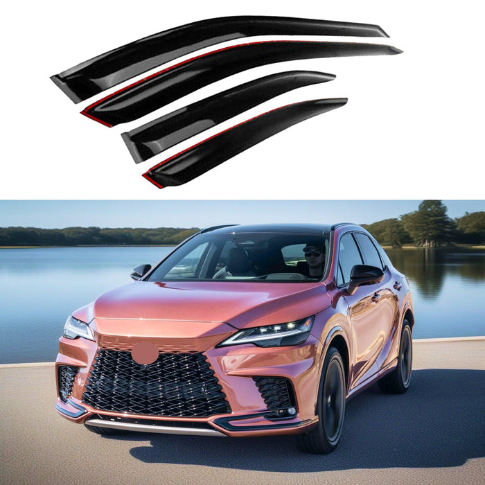 For 2023-2025 Lexus RX350 JDM Style Rain Wind Guards Window Vent Visors