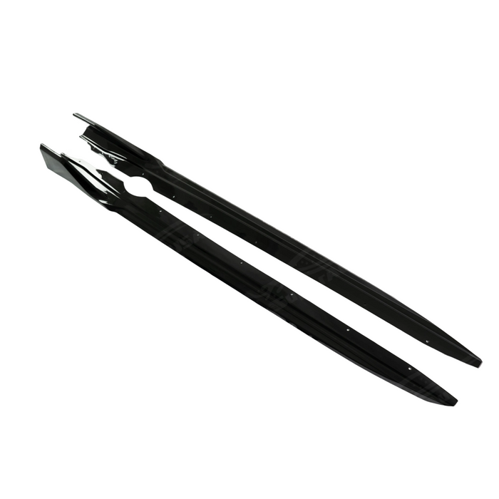 Side-view enhancement kit featuring SuperAutoUSA side skirt under spoilers for BMW X1