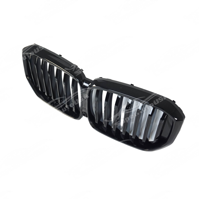 Rear view of the uninstalled Shadow Line grille showing clips