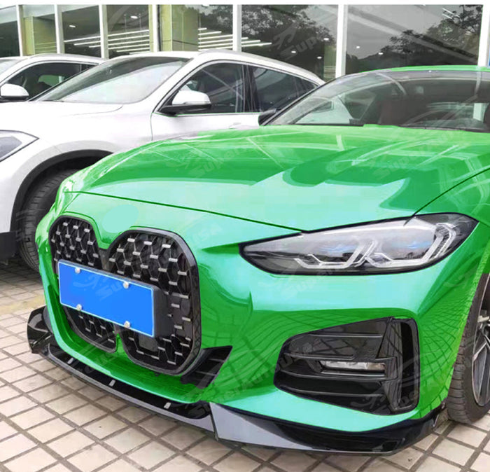 2023 BMW M440i G22 gloss black lower lip by SuperAutoUSA