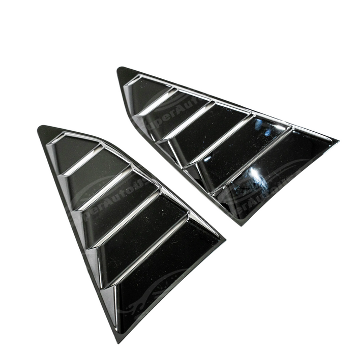 Close-up of the mirror-like gloss black finish on the 6th Gen Camaro louver