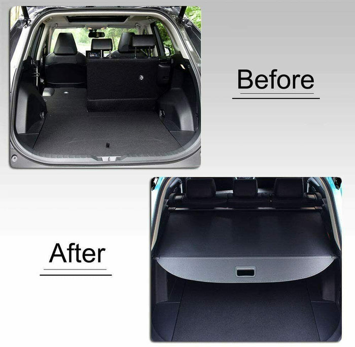 For Hyundai Tucson 2019-2021 Luggage Rear Trunk Retractable Tonneau Cargo Cover (Black)