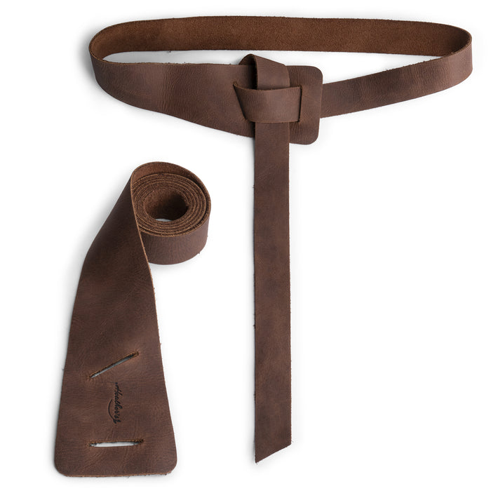 Heather's Formal Belt for Women, showcasing a stylish and versatile design made of Full Grain Leather. Ideal as a Waist Strap, this artisan belt highlights Small Batch Production with hand cut and hand sewn details, featuring a unique fire branded finish. Handmade in La Antigua Guatemala & Oaxaca Mexico.