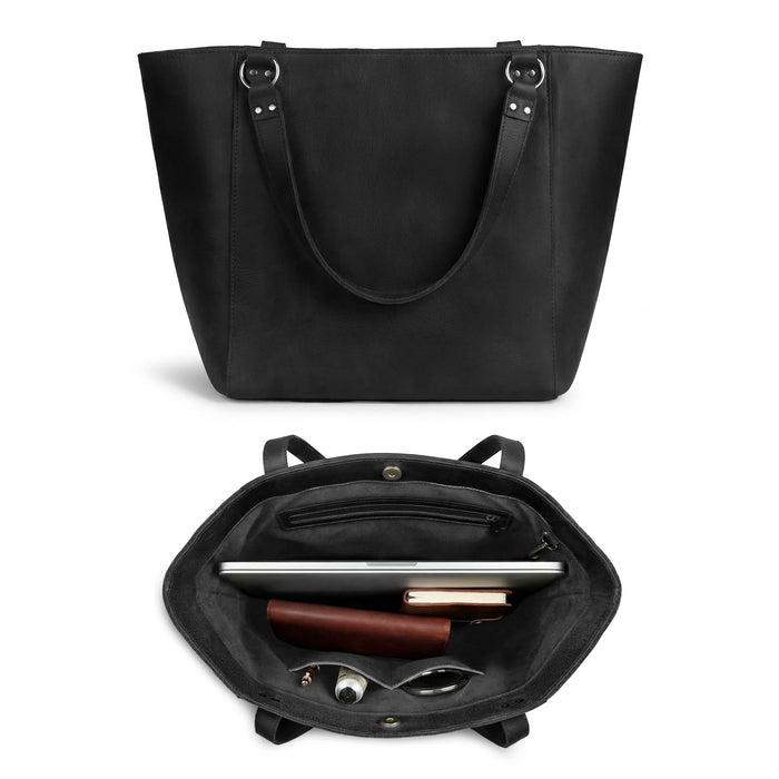 Elegant side view of the Leather Formal Handbag by Hide & Drink in dark brown. This artisan piece features durable Full Grain Leather, making it ideal as a Female Formal Handbag, Shoulder Bag, or Shopping Bag for girls. Handmade in La Antigua Guatemala & Oaxaca Mexico.