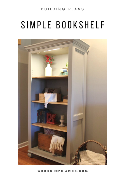 Freestanding Bookshelf PDF Plans