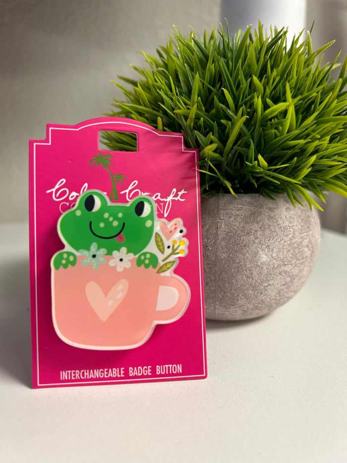 Frog Badge Button