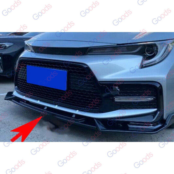 Front Splitter Lip Bumper Spoiler Fits 2020-2026 Toyota Corolla SE XSE