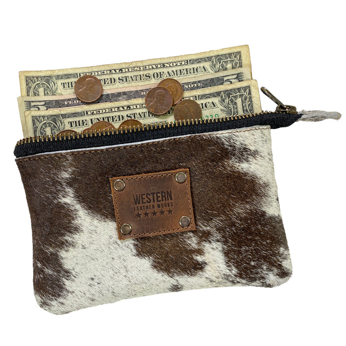 Furry Zippered Wallet - Stockyard X 'The Leather Store'