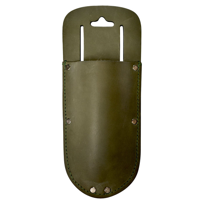 Hide & Drink Garden Pruner Sheath designed in an appealing teal color, crafted from Thick Full Grain Leather for secure tool storage. A stylish artisan choice for organized gardening.
