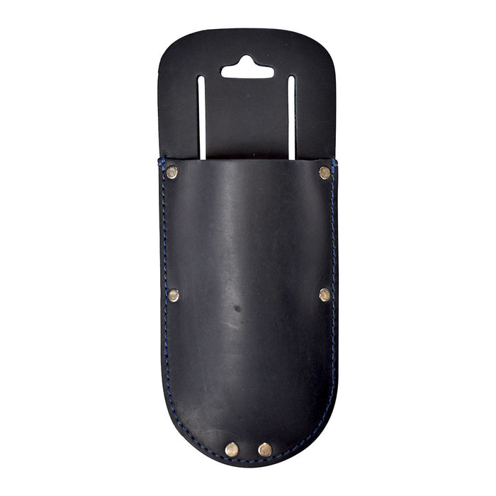 Hide & Drink Garden Pruner Sheath featuring a natural tone made with Thick Full Grain Leather, designed for garden scissors and utility tools. A perfect artisan-crafted solution for gardening tasks.