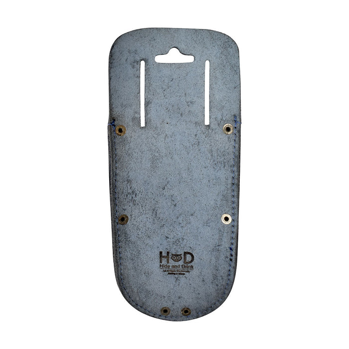 Hide & Drink Garden Pruner Sheath showcasing its sturdy design made from Thick Full Grain Leather. This artisan product is perfect for holding gardening tools securely while looking stylish.