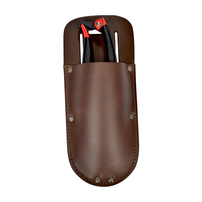 Hide & Drink Garden Pruner Sheath designed with Thick Full Grain Leather, ideal for securely holding gardening scissors. This artisan-crafted sheath features a belt loop, ensuring quick access during gardening tasks.