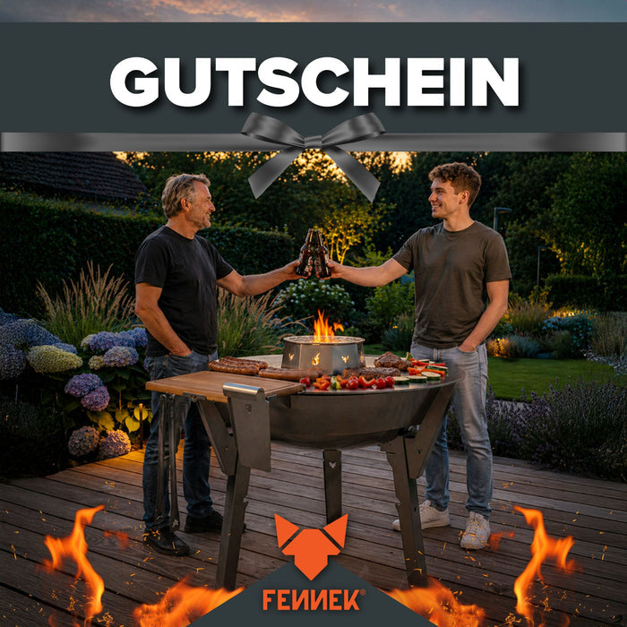 FENNEK Gutschein mit der Feuerschale Allround an einem gemütlichen Grillabend