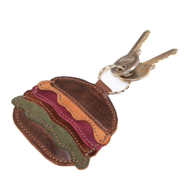 Hamburger Keychain - Stockyard X 'The Leather Store'