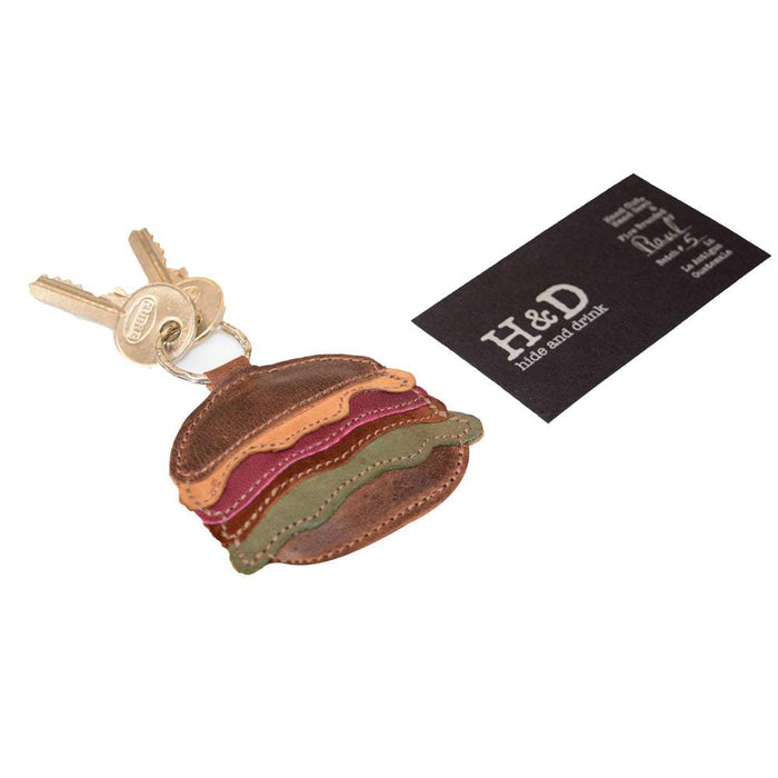 Hamburger Keychain - Stockyard X 'The Leather Store'