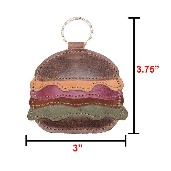 Hamburger Keychain - Stockyard X 'The Leather Store'
