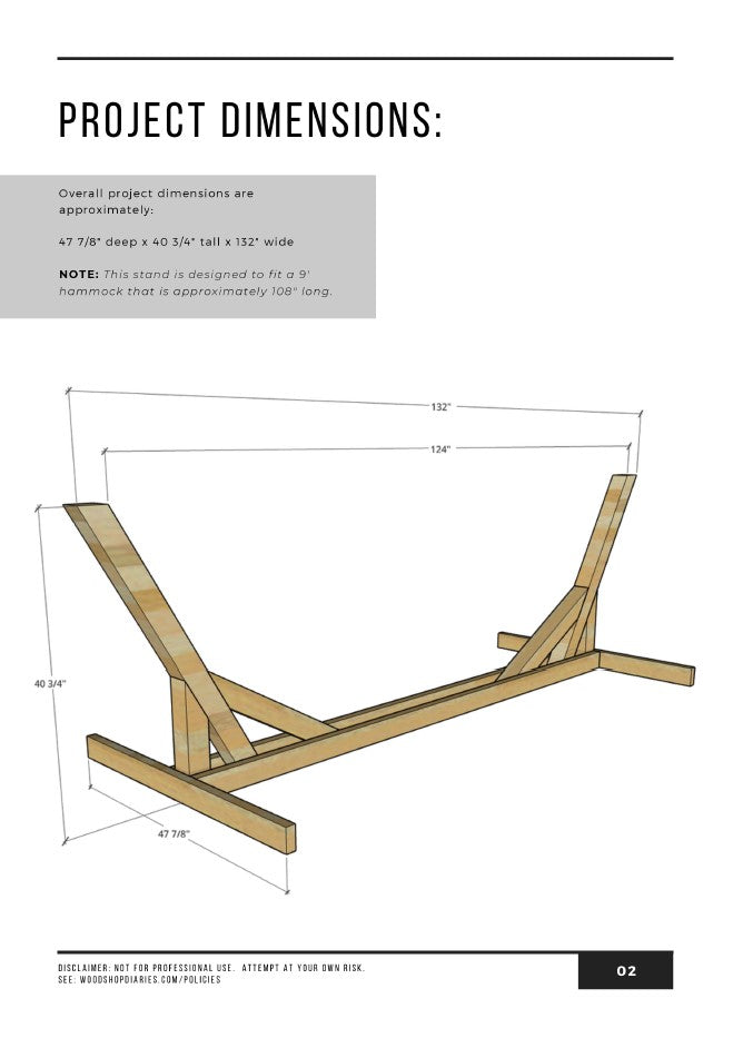 Hammock Stand Building Plans