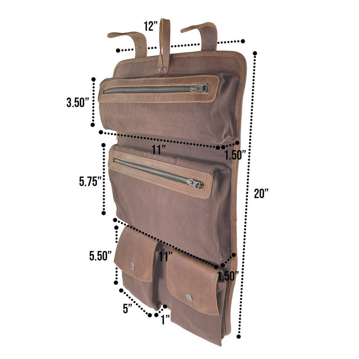 Hanging Toiletry Bag - Stockyard X 'The Leather Store'