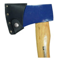 Unique Hatchet Blade Cover by Hide & Drink, serving as a protective axe head sheath made from exquisite full grain leather. An artisanal choice for lumberjacks and camping essentials, it emphasizes small batch production from La Antigua Guatemala & Oaxaca Mexico.