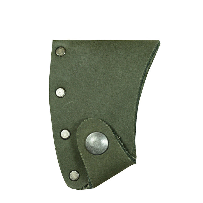 Charming Hatchet Blade Cover by Hide & Drink, featuring a protective axe head sheath constructed from high-quality full grain leather. An essential for camping enthusiasts, this artisan product is proudly handmade in La Antigua Guatemala & Oaxaca Mexico.