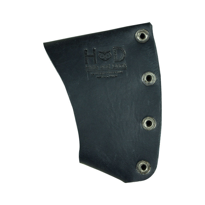 Beautifully crafted Hatchet Blade Cover by Hide & Drink, featuring a robust protective axe head sheath made from full grain leather. This artisan product is a perfect addition to any lumberjack’s gear and outdoor essentials, handmade in La Antigua Guatemala & Oaxaca Mexico.