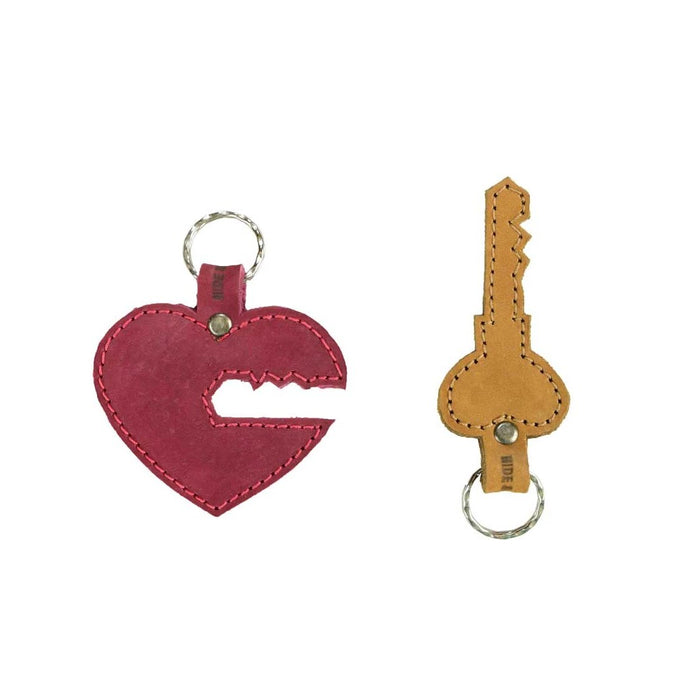 Heart Trinket Keychain (2 Pieces) - Stockyard X 'The Leather Store'
