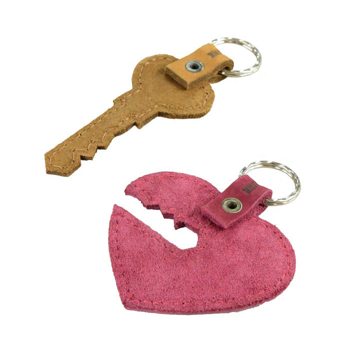 Heart Trinket Keychain (2 Pieces) - Stockyard X 'The Leather Store'