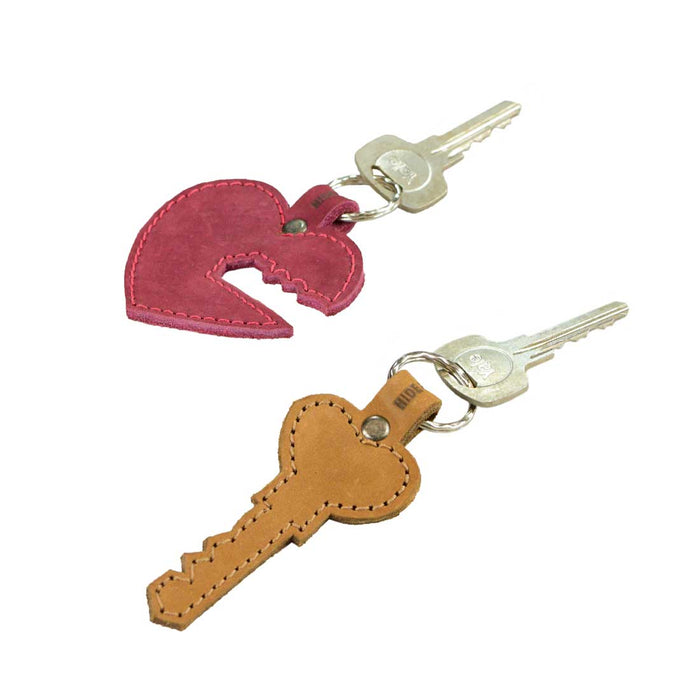 Heart Trinket Keychain (2 Pieces) - Stockyard X 'The Leather Store'