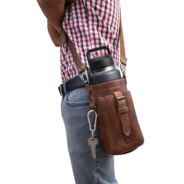 Hiker Bottle Pouch - Stockyard X 'The Leather Store'
