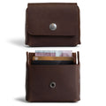 Hide & Drink Horizontal Waist Wallet made of thick full grain leather, featuring a riveted design, holds up to 12 cards plus folded bills and has a coin holder organizer. This artisan wallet is handmade in La Antigua Guatemala & Oaxaca Mexico, ensuring quality through small batch production, hand cutting, and hand sewing.
