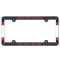 Houston Texans License Plate Frame Plastic Full Color Style - Team Fan Cave