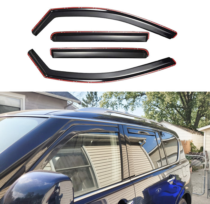 Window visors for 2015 Infiniti QX80 Luxury trim by SuperAutoUSA.