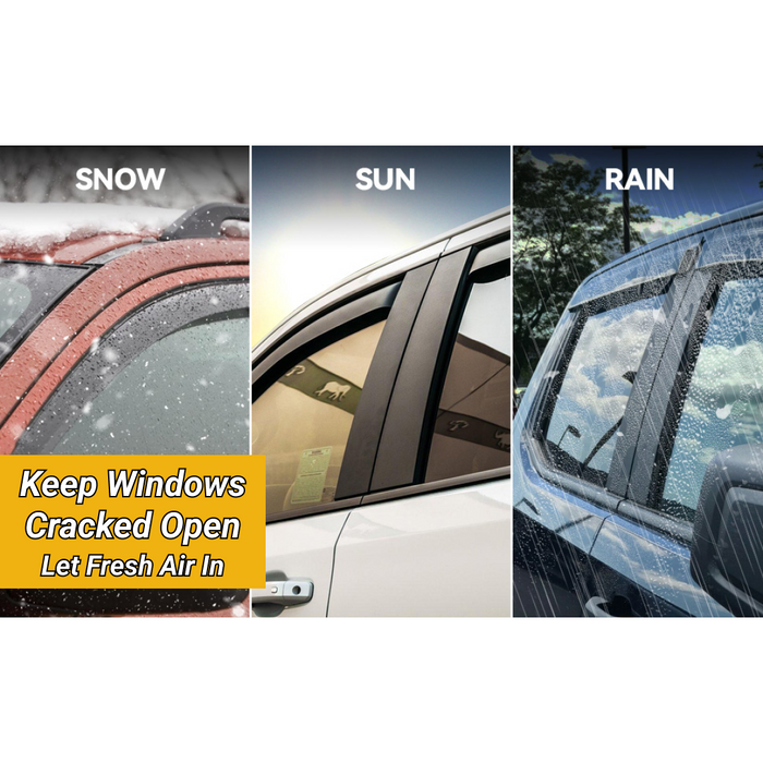 SuperAutoUSA window visors for 2014 Infiniti QX80 trims Luxury and Premium.