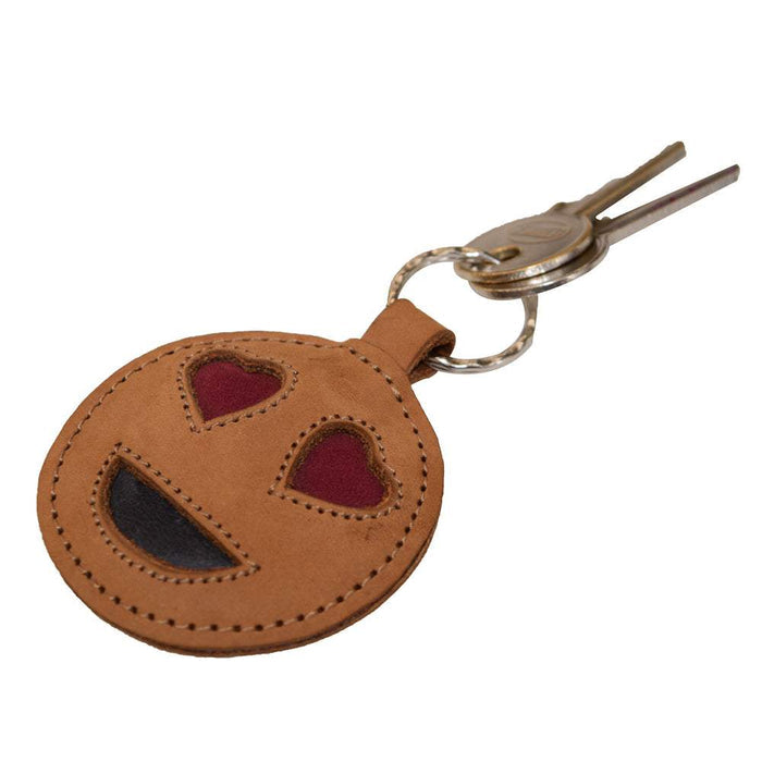 In Love Emoji Keychain - Stockyard X 'The Leather Store'