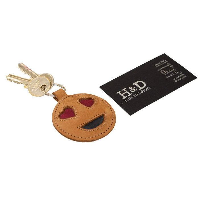 In Love Emoji Keychain - Stockyard X 'The Leather Store'