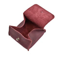 Open Hide & Drink Jewelry Pouch showcasing its unique interior for organizing rings and jewelry, a perfect travel companion. Great choice for brides and grooms.