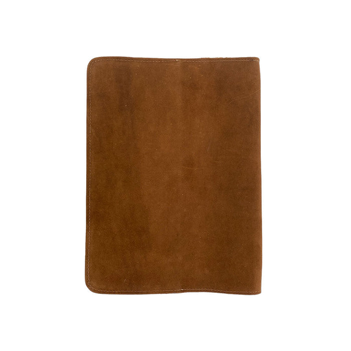 Close-up dimension illustration of the Full Grain Leather Journal Cover for Moleskine Cahier XL (7.5 x 9.75 in.) by Hide & Drink. An exemplary representation of artisan craftsmanship, perfect for your writing needs.