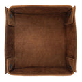 Hide & Drink Jumbo Tray, a vintage style catchall organizer crafted from durable full grain leather, perfect for smartphones and coins. Hand cut and sewn by artisans in La Antigua Guatemala.
