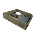 Hide & Drink Jumbo Tray, showcasing a stylish design crafted from full grain leather for organizing small items. This durable catchall tray reflects artisan craftsmanship from La Antigua Guatemala.