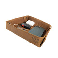 Hide & Drink Jumbo Tray crafted from rich full grain leather, ideal for organizing change and small valuables. This catchall tray is a timeless, durable piece handmade in La Antigua Guatemala.