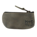Hide & Drink Key Holder Zippered Pouch with a vibrant navy color, highlighting its practical design for organizing small items such as coins and keys.