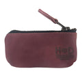 Hide & Drink Key Holder Zippered Pouch with a minimalistic design, perfect for coins and keys. This artisan-made pouch is ideal for use as a charging cable holder or memory cards organizer.