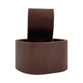 Large Hammer Holster by Hide & Drink, showcasing a sturdy full grain leather design for reliable tool organization. This artisan handmade tool holder features a hammer holder with a belt loop, perfect for woodworking and outdoor tasks. Rustic tool organizer made with small batch production techniques in La Antigua Guatemala.