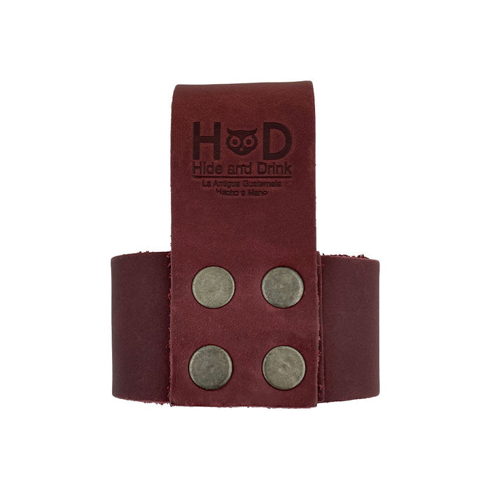 Large Hammer Holster by Hide & Drink, focusing on its stylish look combined with functionality. This hammer holder with belt loop is the perfect rustic tool organizer for craftsmen. Artisan-made in La Antigua Guatemala for durability and style.