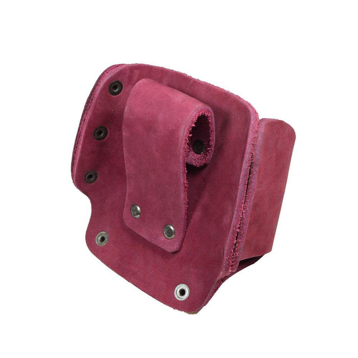 Hide & Drink's Large Tape Holster in vibrant green, expertly crafted for durability. Ideal for carpenters and handymen needing a stylish and functional tool holster for Large Tape Measures.